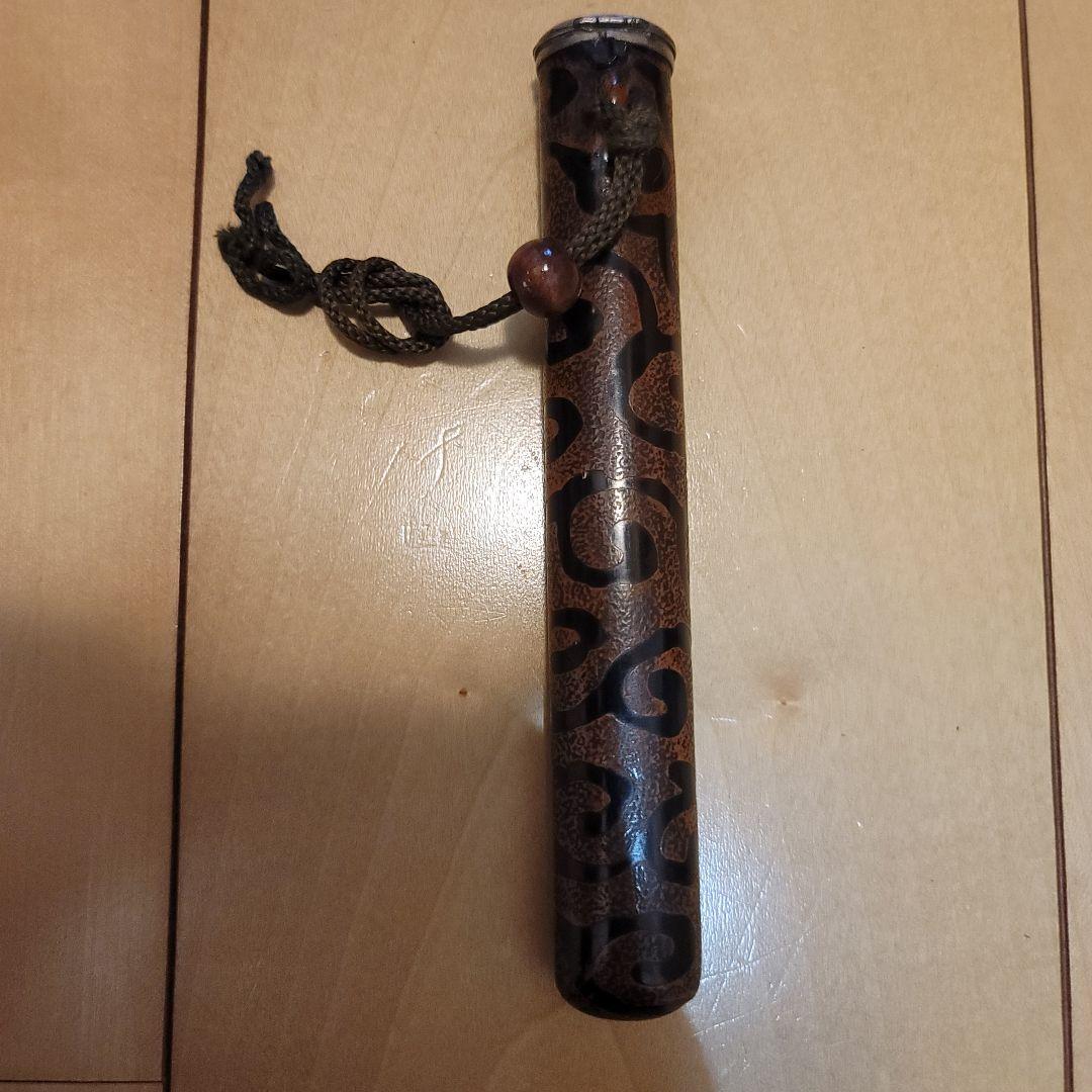 煙管入れ 差根付 女持 煙管 帯飾り 帯差し 小物 骨董 アンティーク