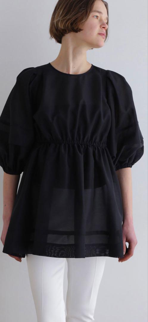 ルフィル　オーガンジーブラウス　新品　ブラック