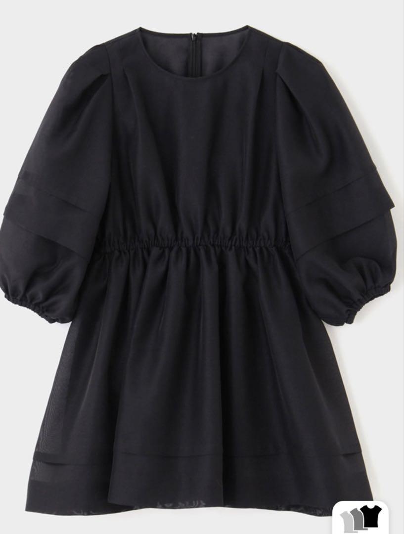ルフィル　オーガンジーブラウス　新品　ブラック