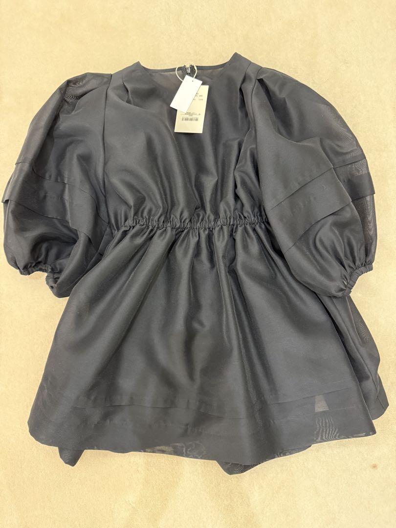 ルフィル　オーガンジーブラウス　新品　ブラック