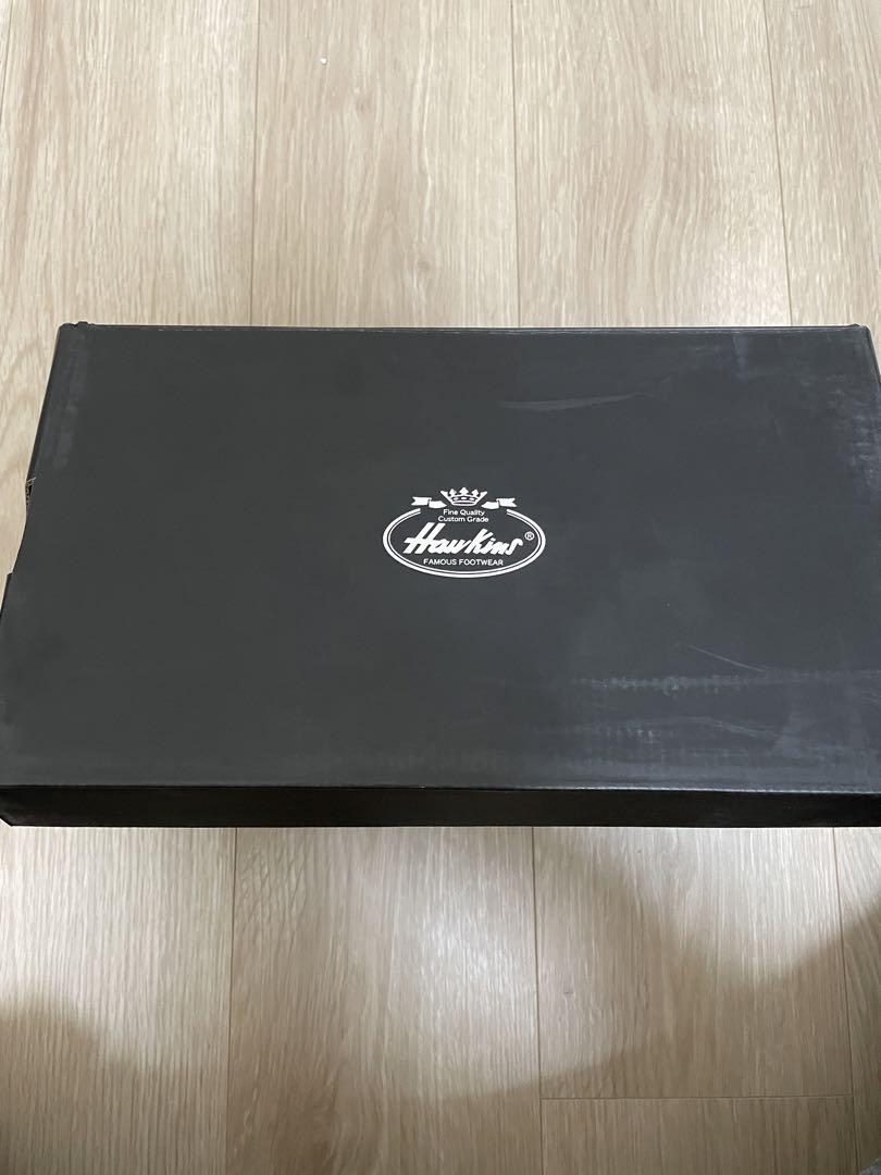 未使用】Hawkins 黒 レザー タッセル ローファー