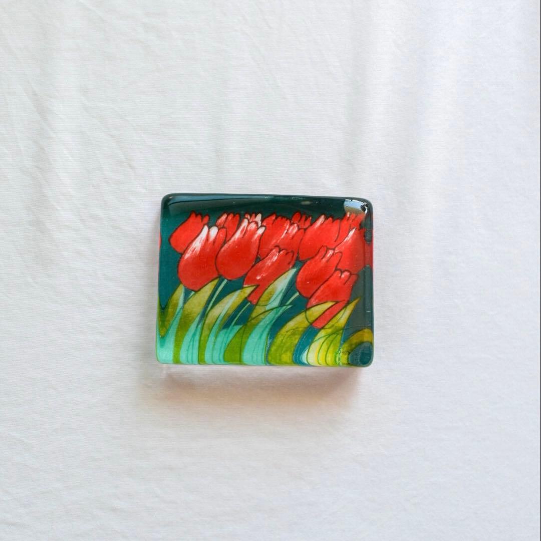 イッタラ　ガラスカード　チューリップ