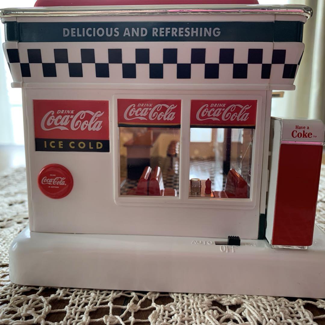 週末セール コカコーラ アメリカンダイナー ジオラマクロック