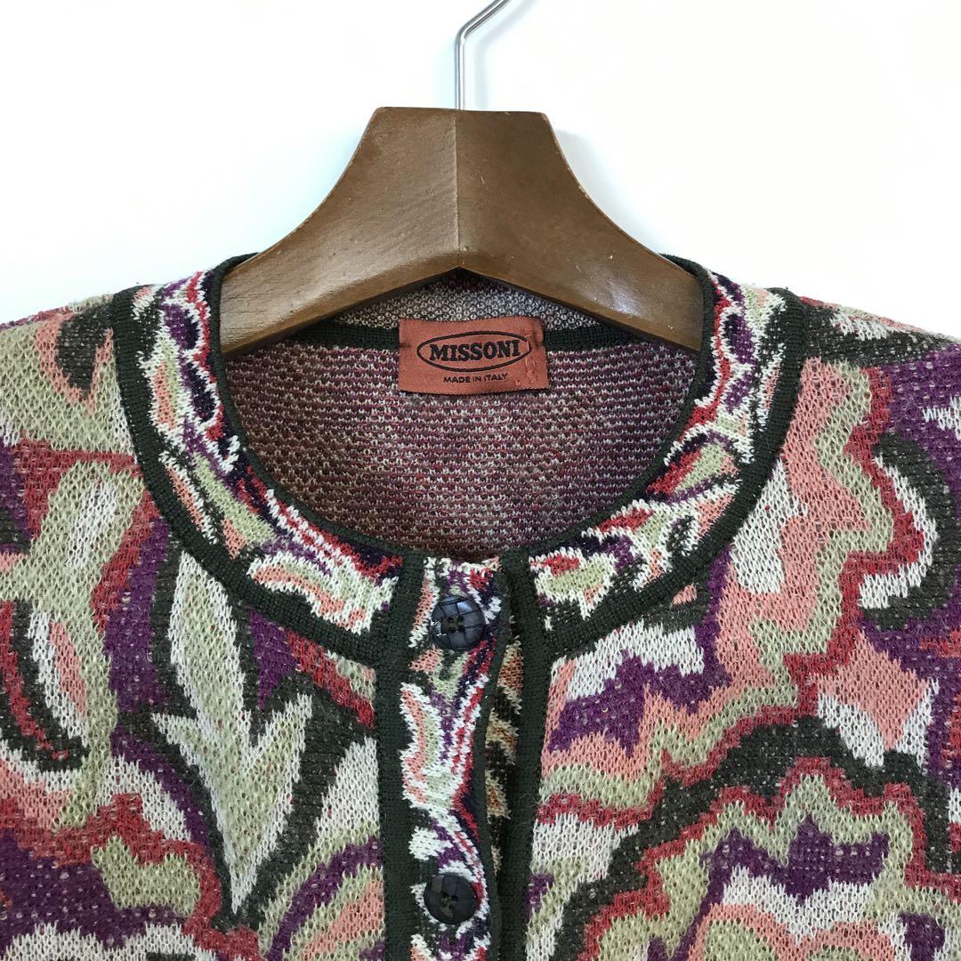 K八54◎MISSONI◎ミッソーニ◎ヴィンテージ◎カーディガン◎レディース