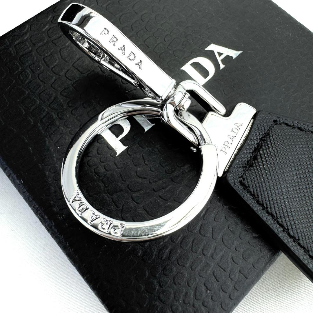 PRADA ブラックナイロン キーホルダー PRADA ブラック ナイロン キーホルダー - メルカリ