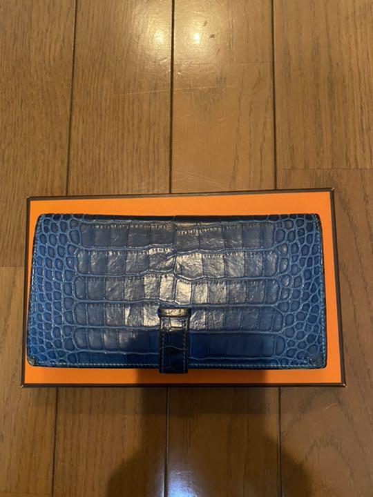 hermes クロコダイル長財布