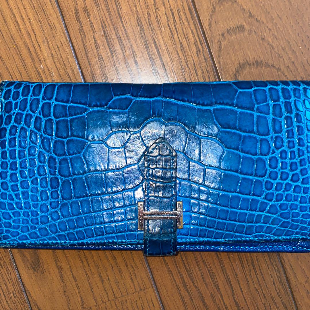 hermes クロコダイル長財布