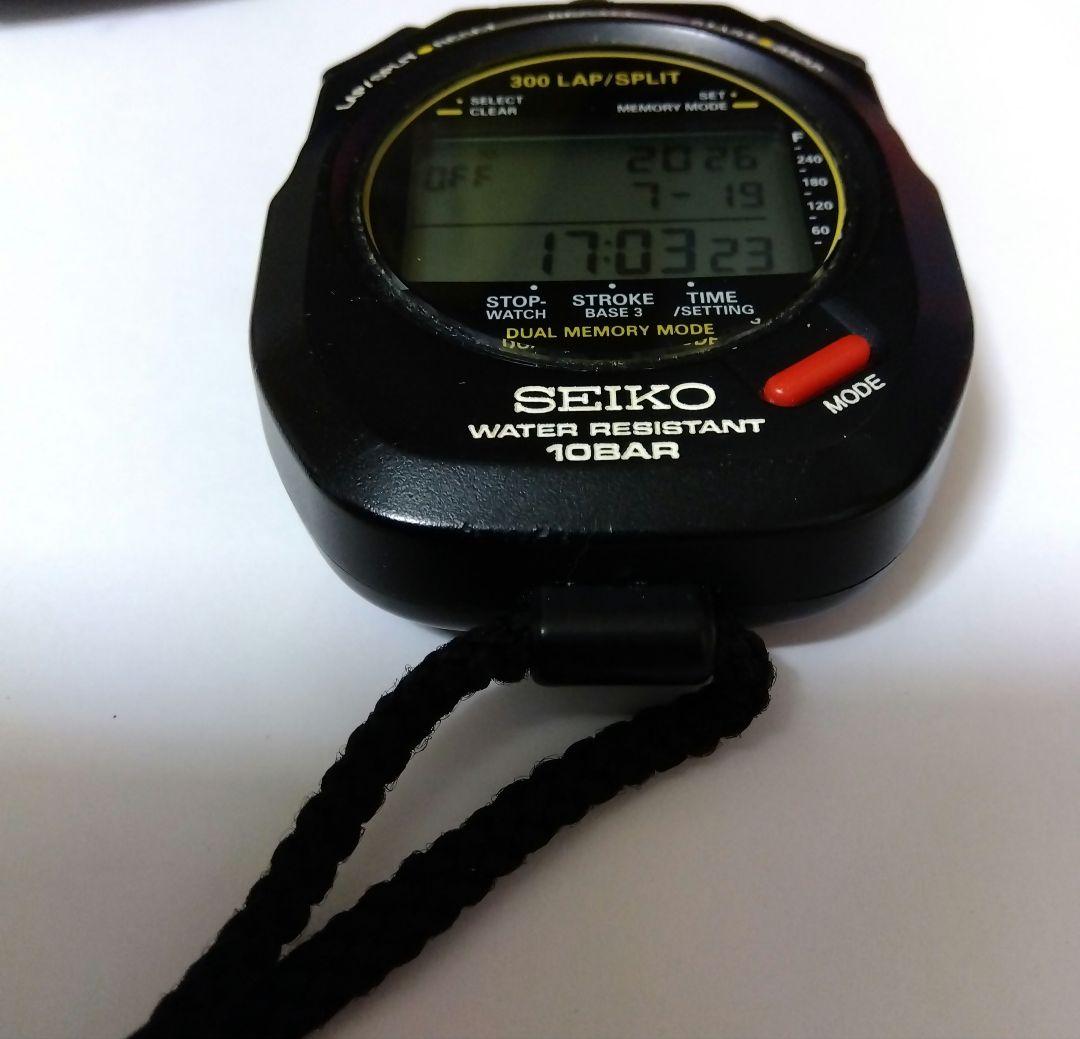 SEIKO ストップウォッチ 300 LAP/SPLIT 10BAR - メルカリ