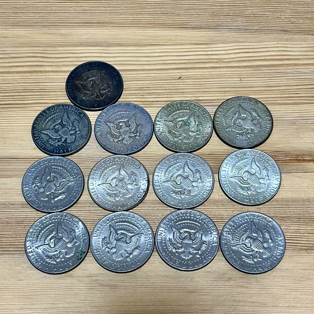 ケネディ ハーフダラー トーン 13枚 1965年以降 1/2ドル銀貨 アメリカ アメリカの歴史が宿る銀貨 — 1964年ケネディ・ハーフダラーの