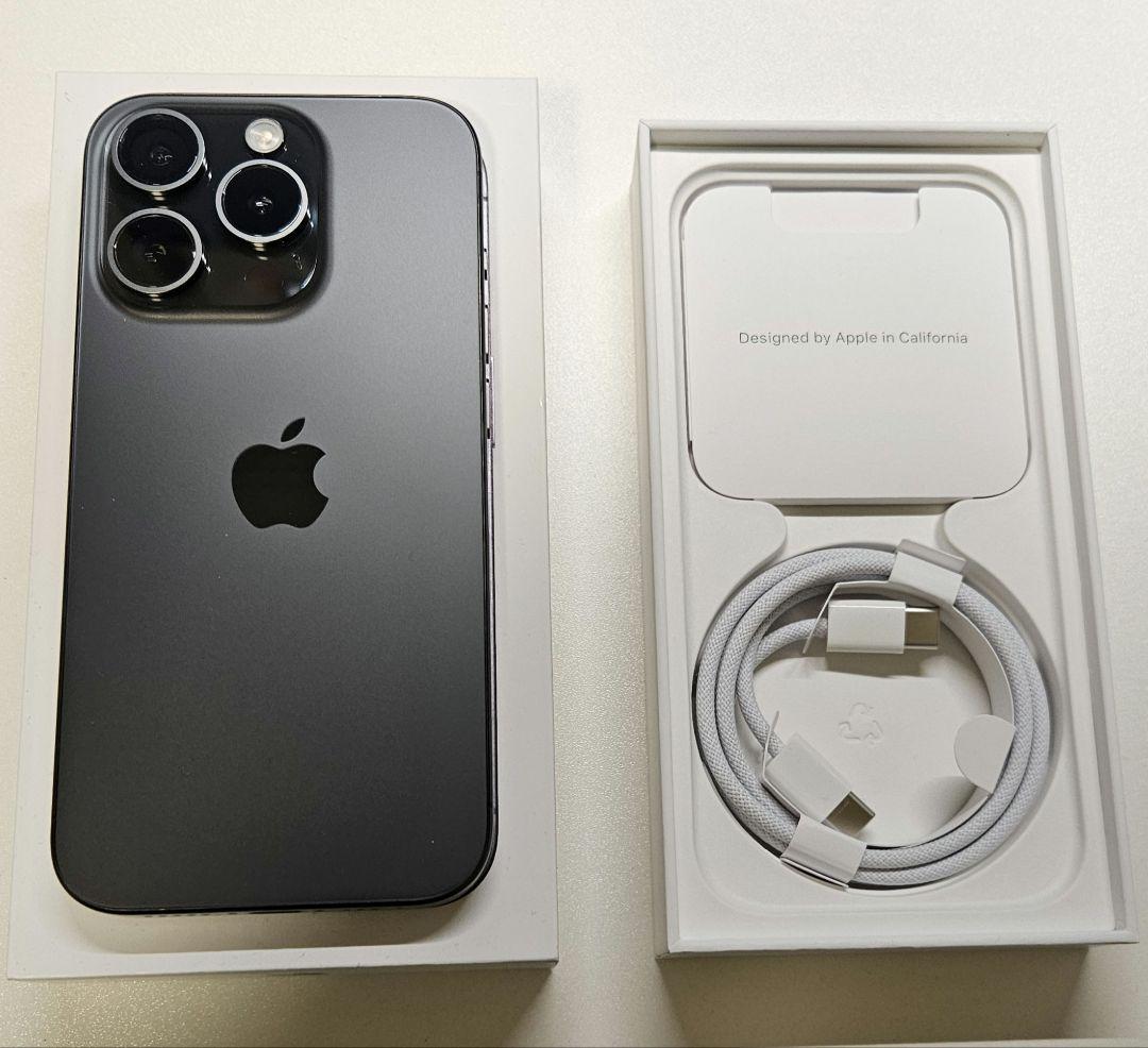 Apple iPhone 15pro 128GB ブラックチタニウム