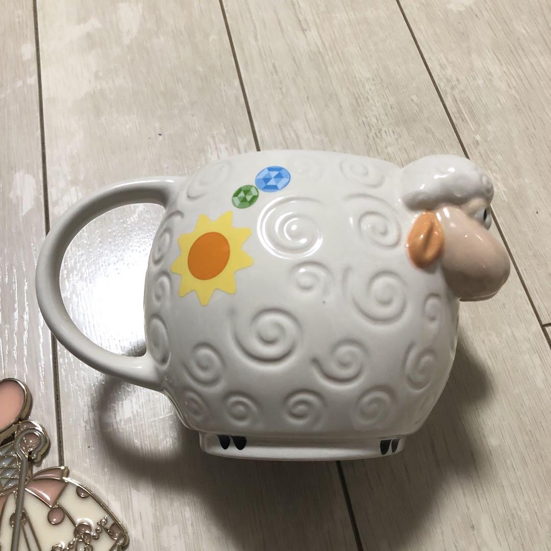 ボーピープ 羊 マグカップ キーホルダー ステンドガラス風 トイ