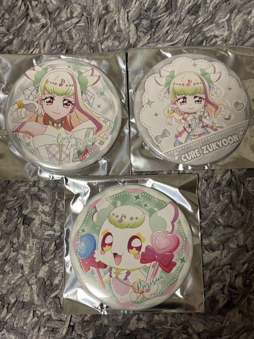 キミとアイドルプリキュア　ドリームステージ　キュアズキューン　等身　缶バッジ キミとアイドルプリキュア ドリームステージ キュアズキューン