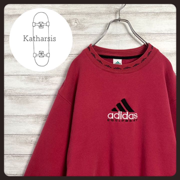お試し価格 デサント製 90sアディダスエキップメント刺繍センターロゴスウェット希少カラー スウェット お試し価格 デサント製 90sアディダスエキップメント刺繍センターロゴスウェット希少カラー スウェット