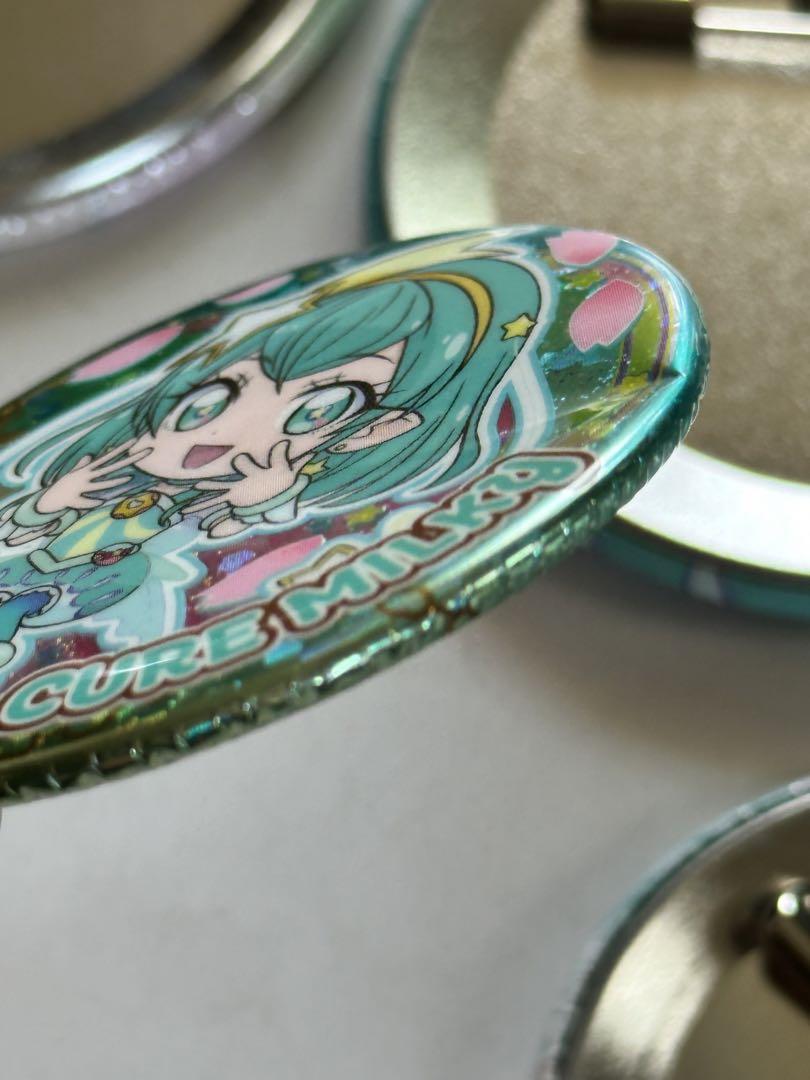 プリキュアランド　羽衣ララ　キュアミルキー 缶バッジセット　遊園地 初回限定】 プリキュアランド 羽衣ララ 遊園 缶バッジセット