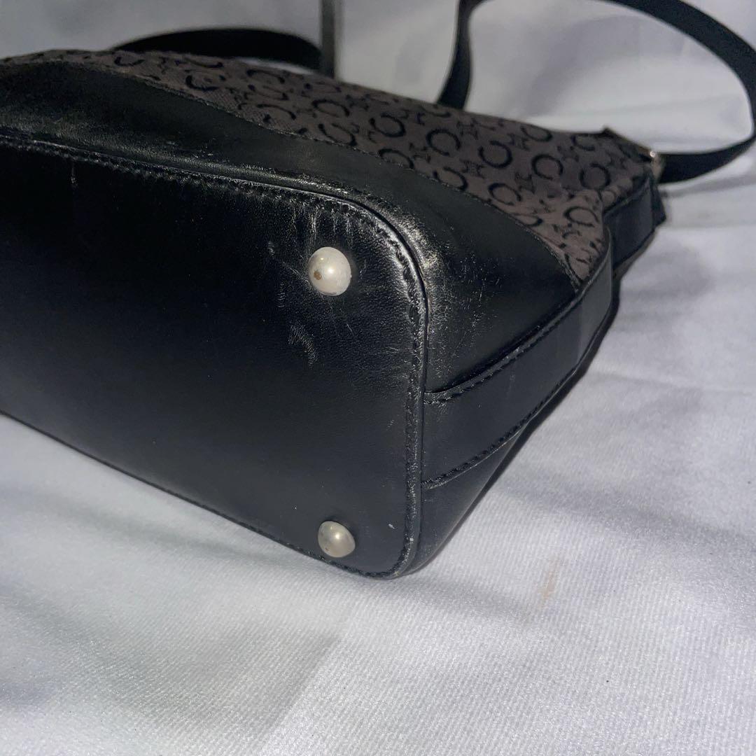 CELINE セリーヌ マカダム柄 ショルダーバッグ PVC レディース