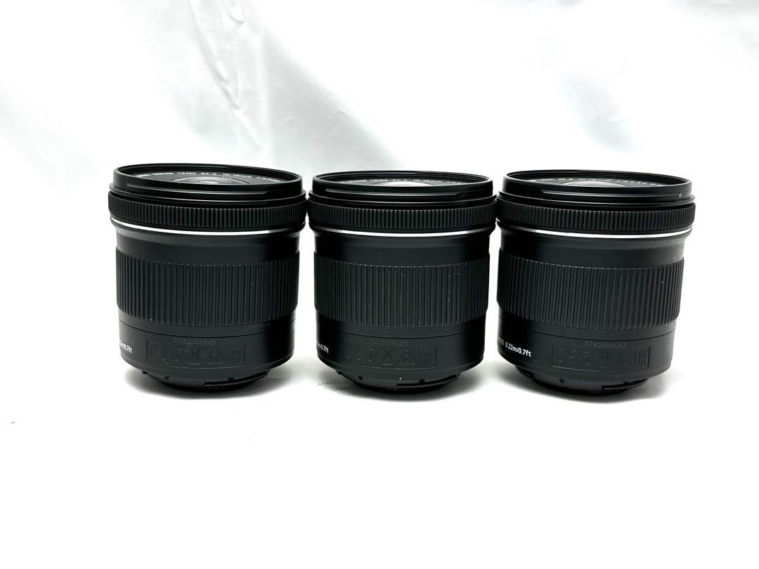 完動美品3本セット♪EF-S 10-18mm F4.5-5.6 IS STM♪