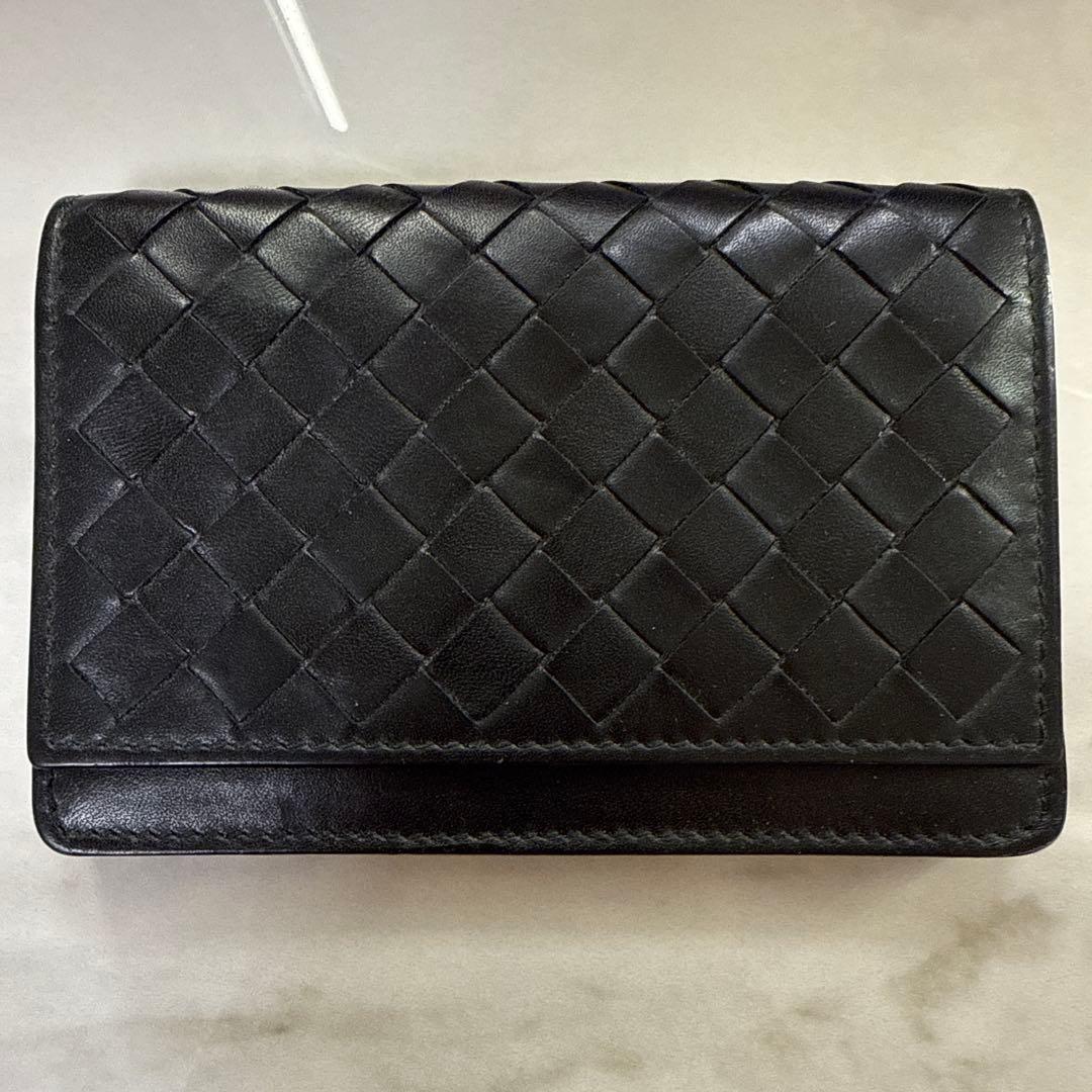 【美品】ボッテガヴェネタ　イントレチャート　カードケース　名刺入れ