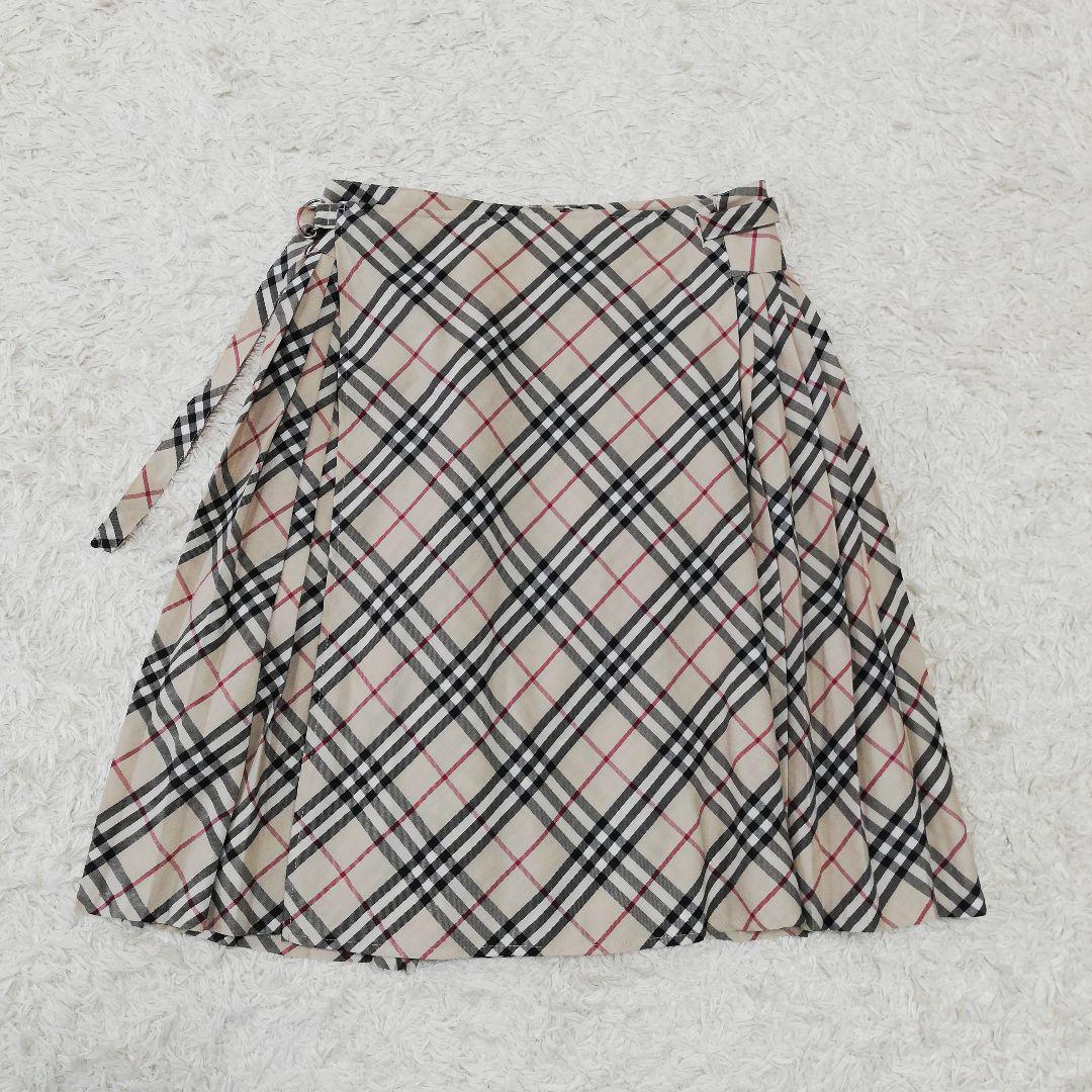 BURBERRY ノバチェック ラップスカート プリーツスカート バーバリー S