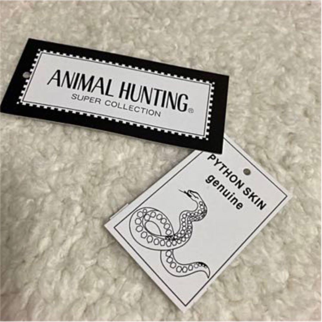 新品!ANIMAL HUNTINGダイヤモンドパイソン本革 L字長財布 長財布 新品!ANIMAL HUNTINGダイヤモンドパイソン本革 L字長財布 長財布