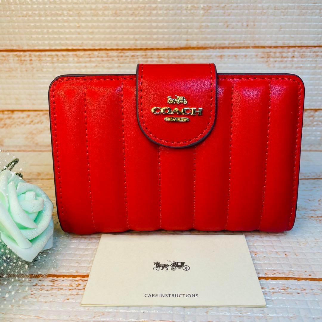 コーチ折財布 | ソフトレッドミニ | COACH 新商品 | プレゼント用