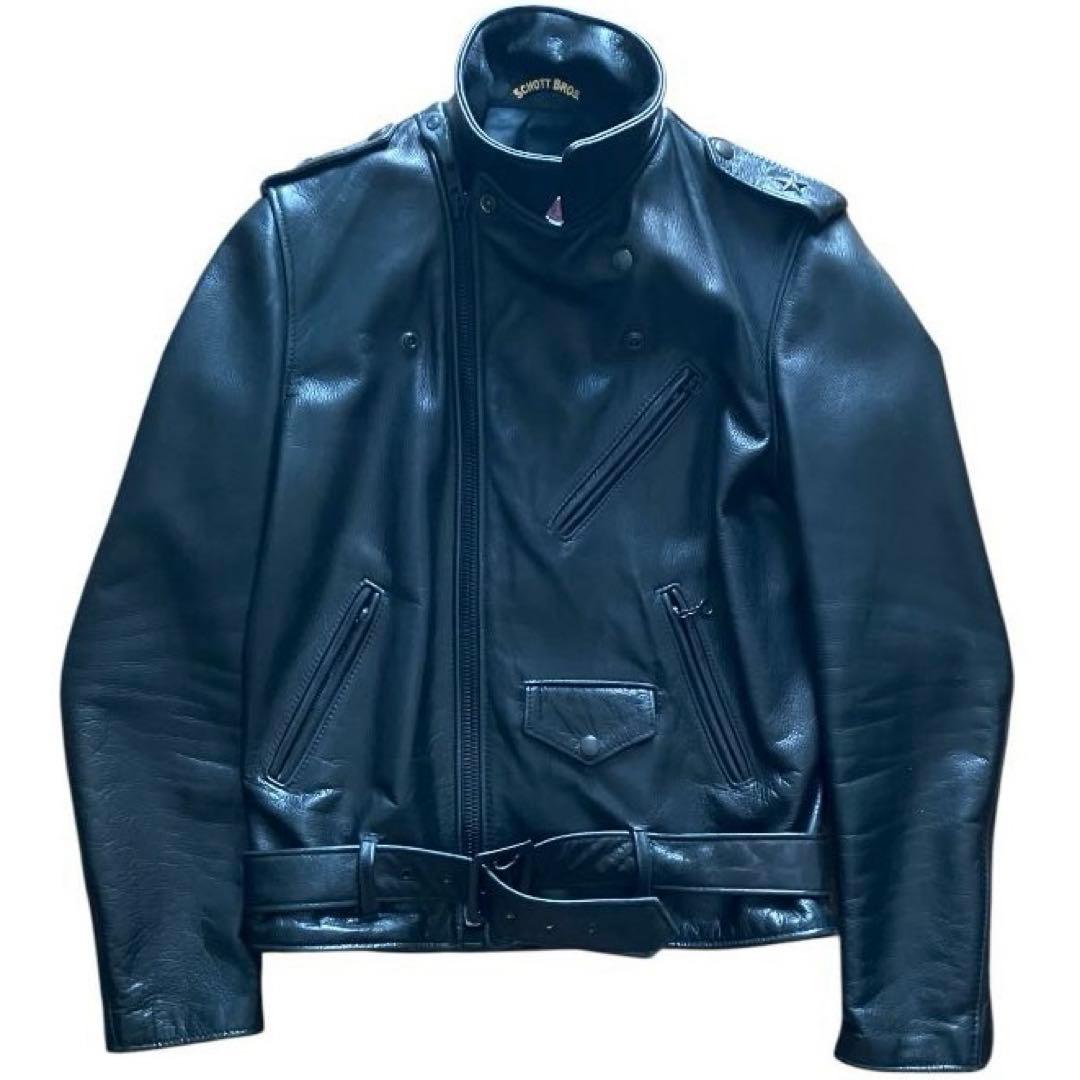 Schott ONESTAR 513UST 7491 オールブラック38