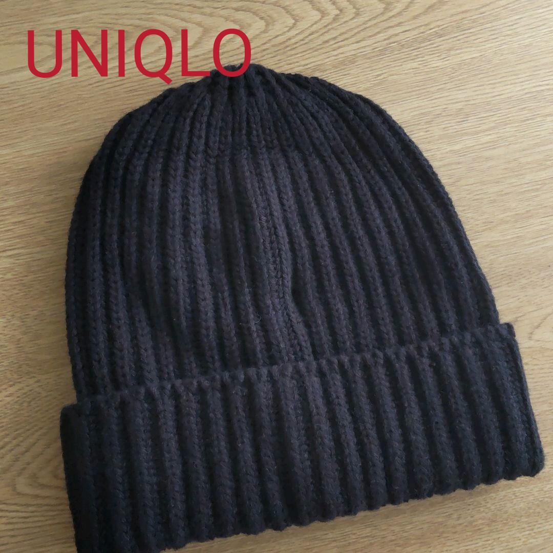 値下げ UNIQLO ユニクロ ヒートテック ニットキャップ ネイビー