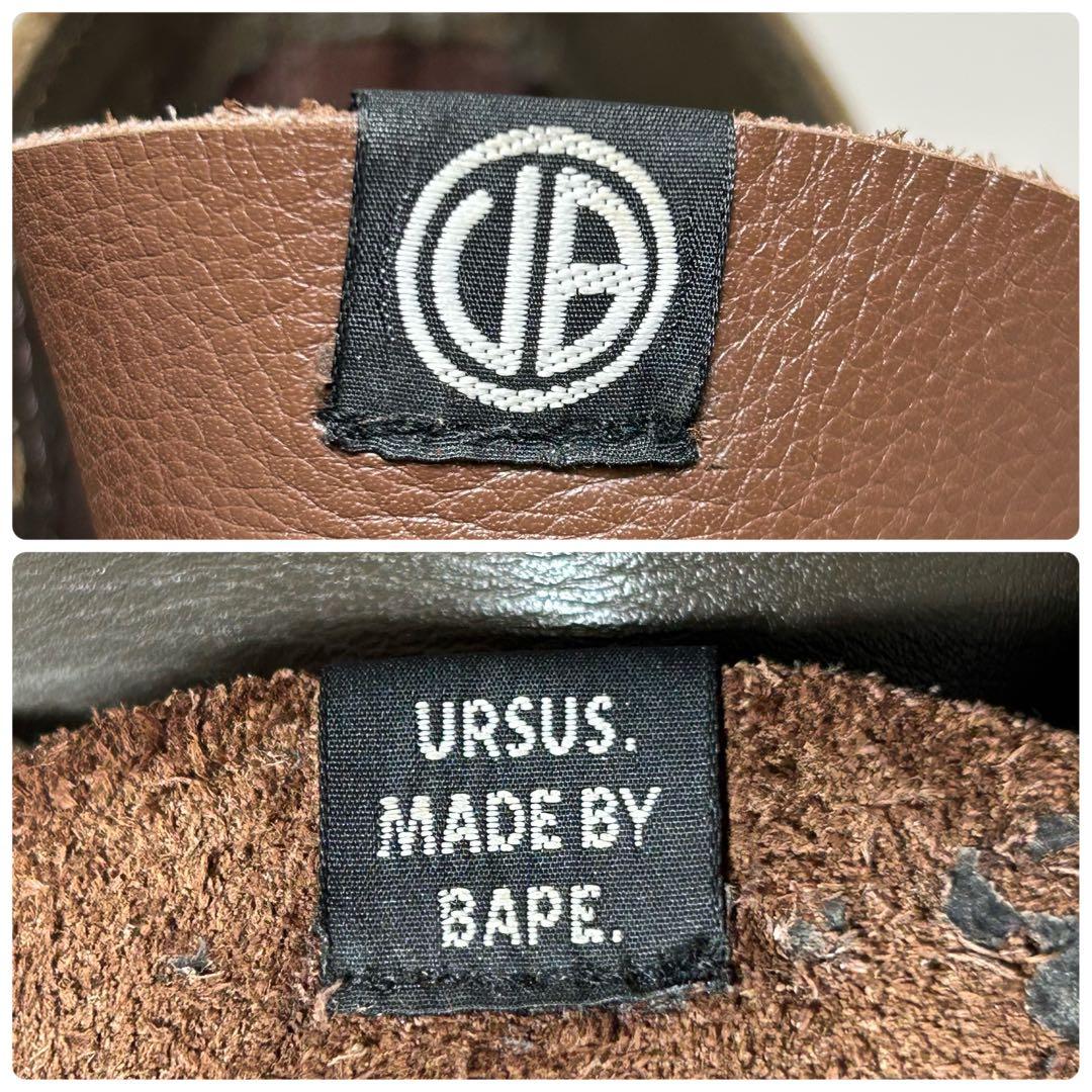 URSUS BAPE アーサスベイプ レザーブーツ25cm・URSUS BAPE MEDICALDB_JP