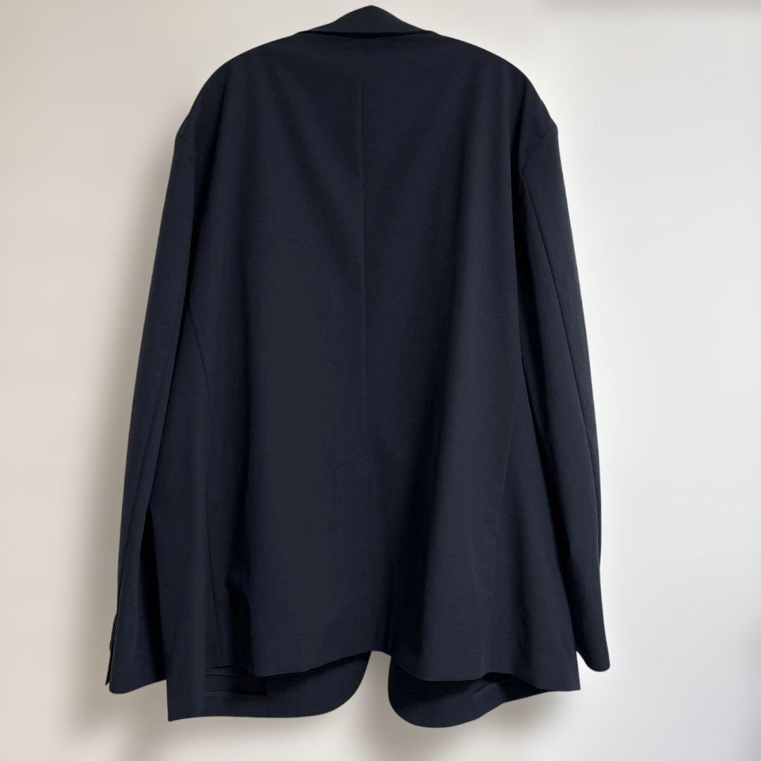 柔らかい ユニクロ UNIQLO 感動ジャケットコットンライク 3XL ネイビー ジャケット・アウター