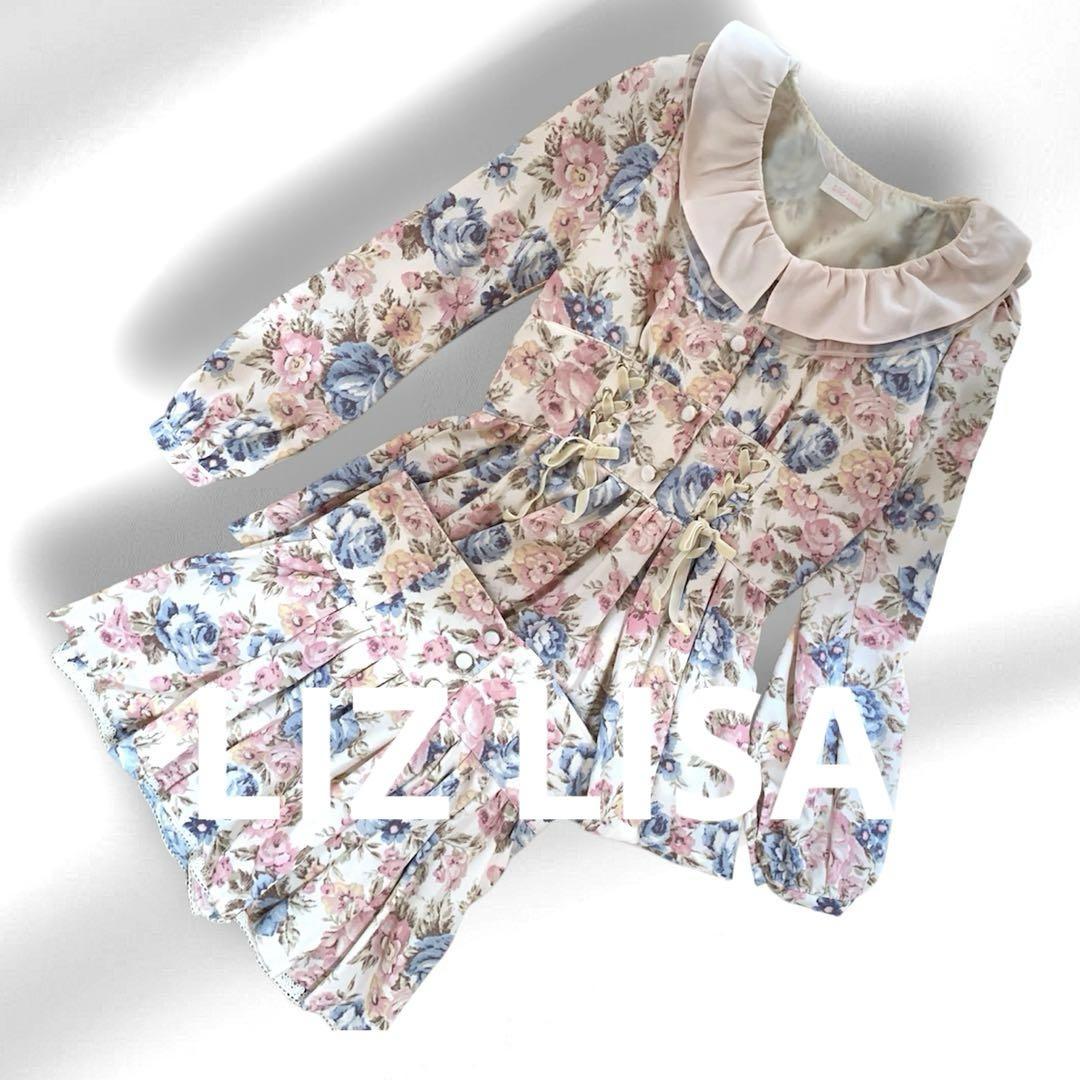 LIZ LISA リズリサ 花柄トップスと同柄スカパンセットアップ