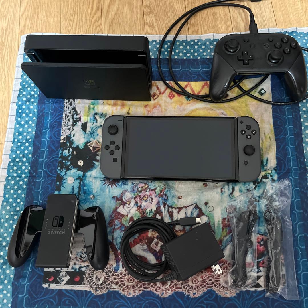 美品 Nintendo Switch 本体(有機EL)プロコン microSD