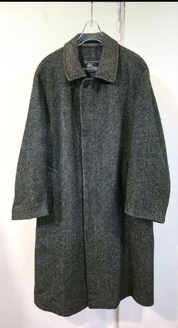 ビンテージバーバリー一枚袖サドルショルダーバルカラーバルマカーンステンカラー