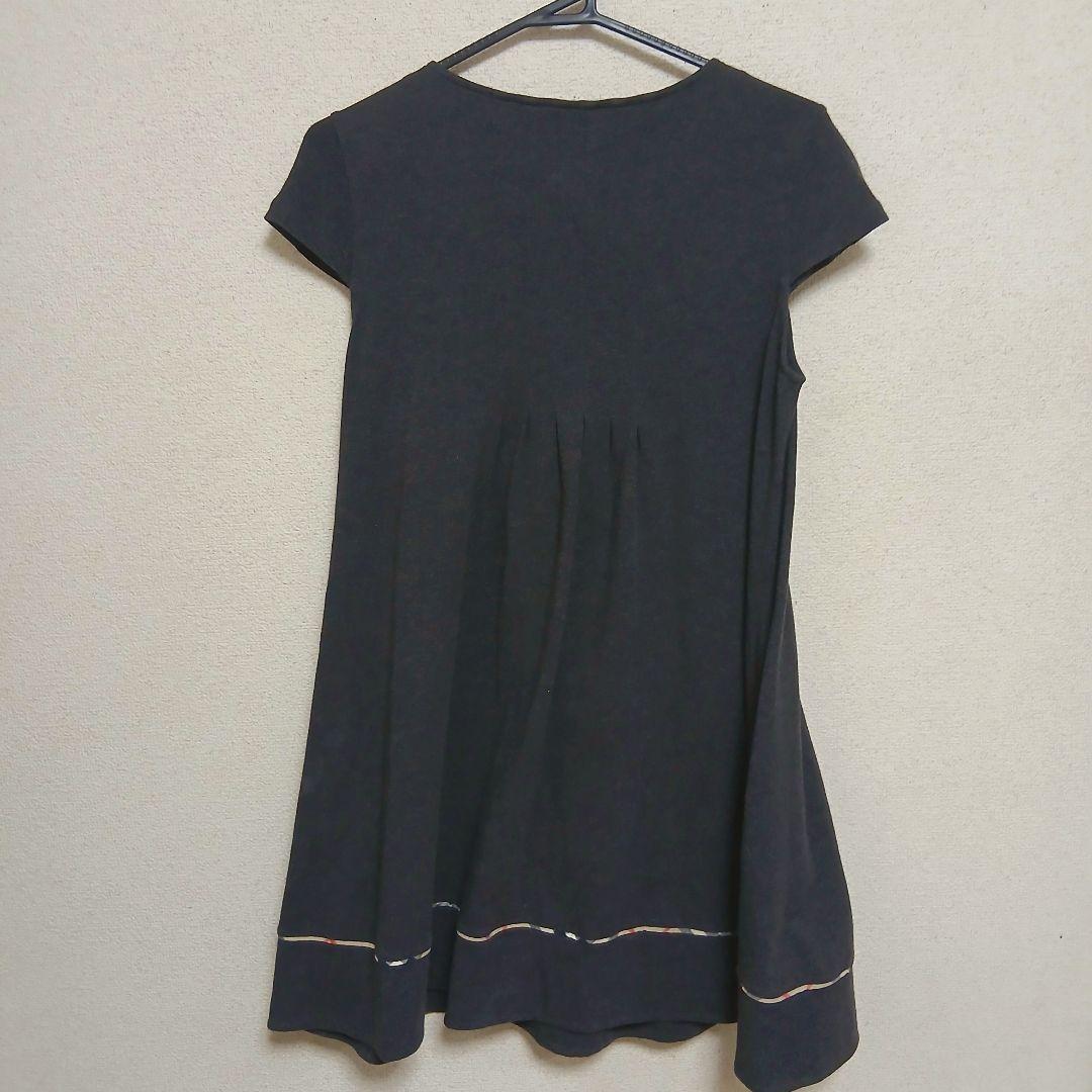 BURBERRY バーバリー キッズ グレー カシミヤ ワンピース 160A