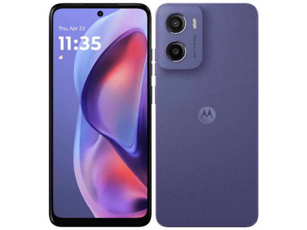 Motorola 05スマートフォン 本体 パープル
