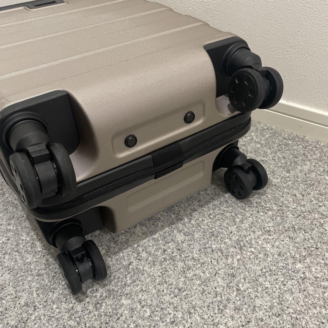 無印良品 バーを自由に調節できる ハードキャリーケース 20L ベージュ