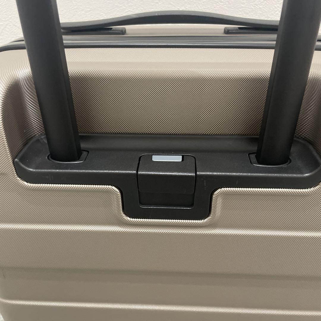無印良品 バーを自由に調節できる ハードキャリーケース 20L ベージュ