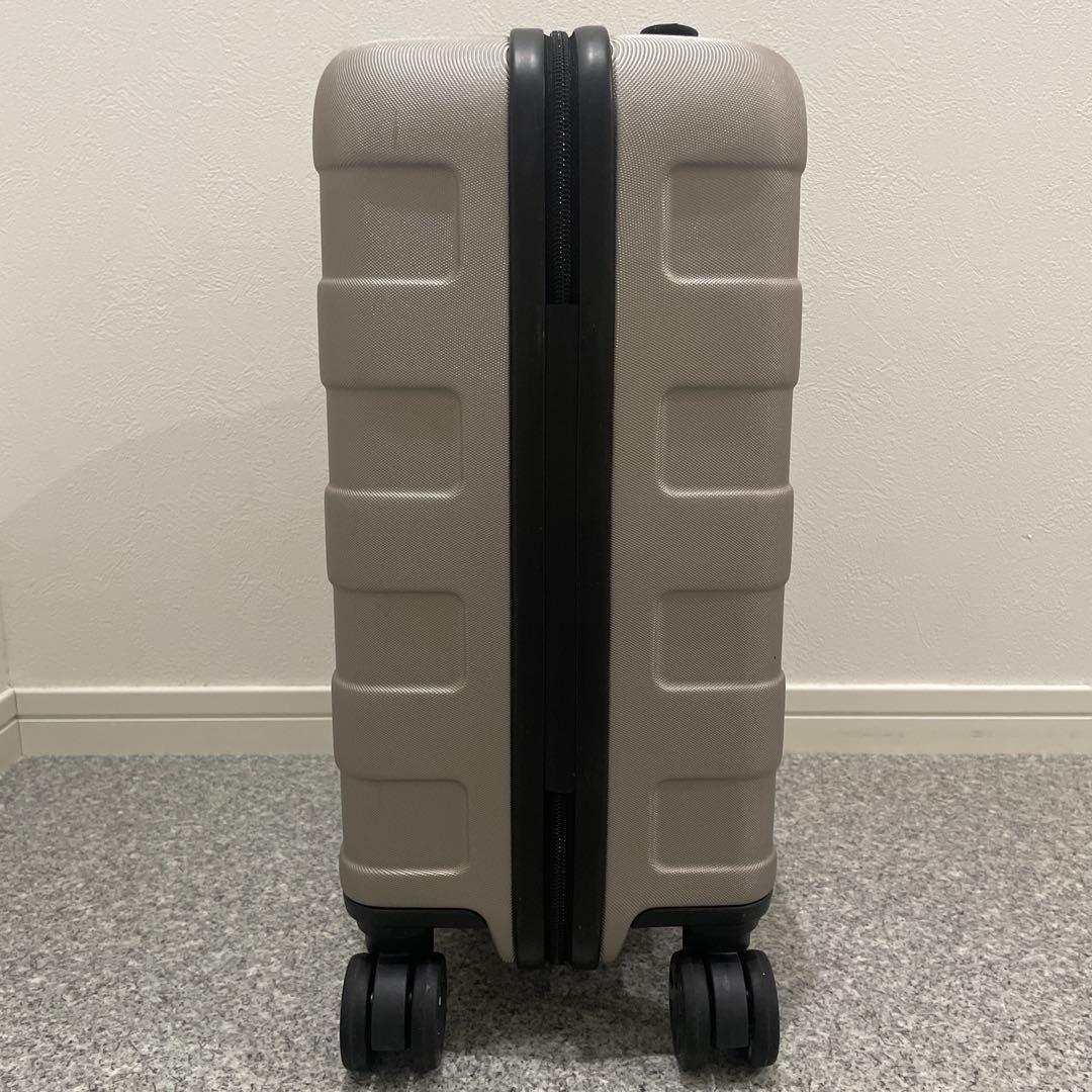 無印良品 バーを自由に調節できる ハードキャリーケース 20L ベージュ