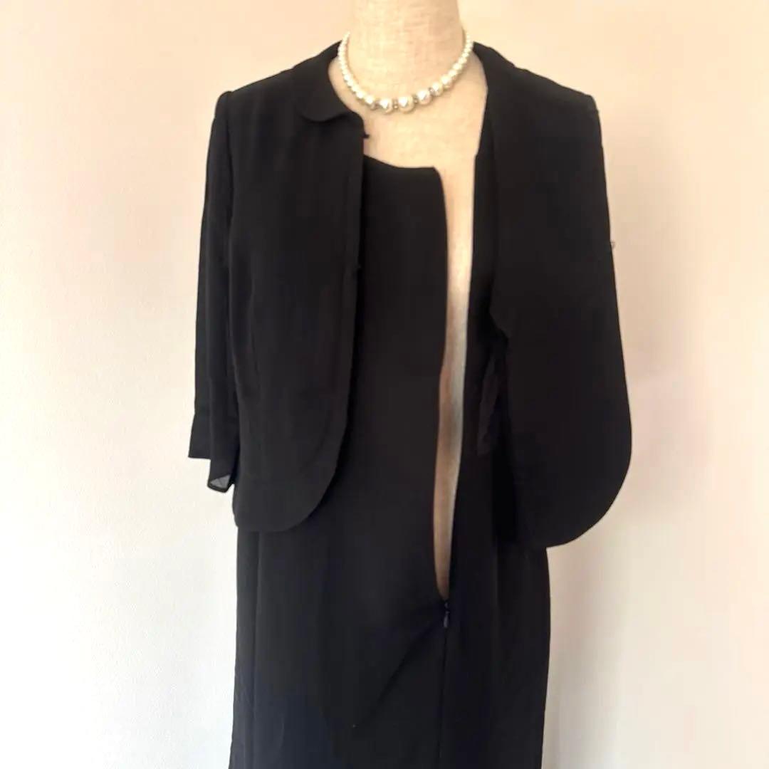 東京ソワール ロングワンピース 冠婚葬祭 ブラックフォーマル 11号 東京ソワール ロングワンピース 冠婚葬祭 ブラックフォーマル 11号