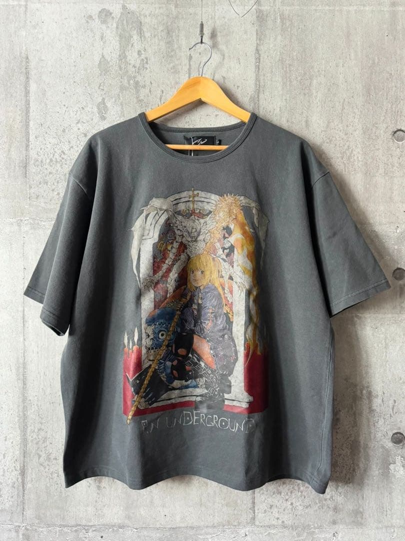 DEATH NOTE デスノート ×P.N.UミサミサTee ピグメントグレーXL LL