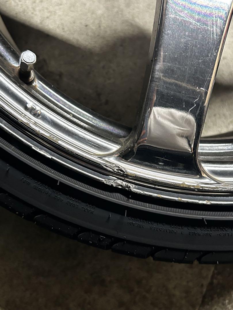【引き取り限定】AVS MODEL T6 クローム PCD100 4H 4穴