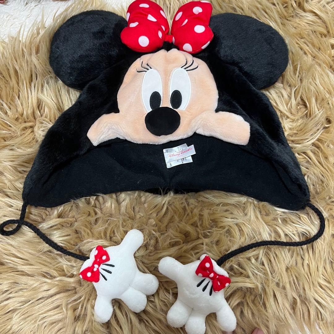 むむ　ミニー帽子 新品 タグ付き ミニー ミニーちゃん ミニーマウス ファンキャップ 帽子