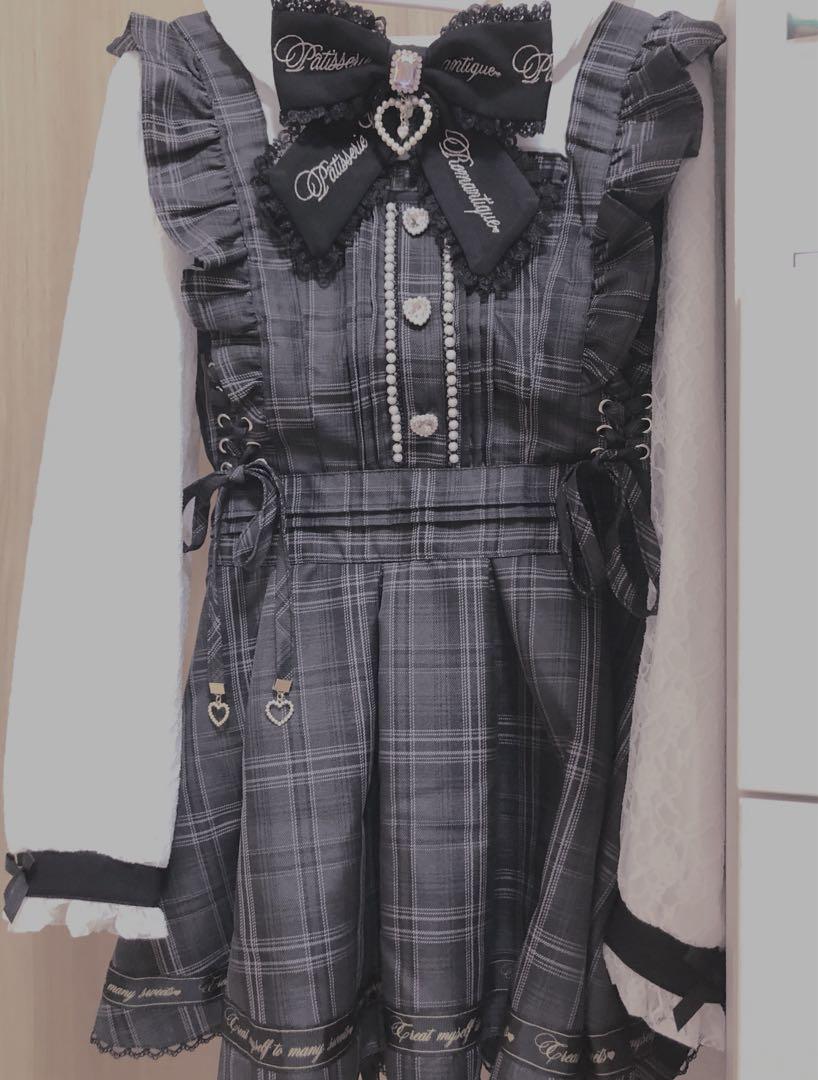 LIZLISA バックカシュクール セットアップ グレー