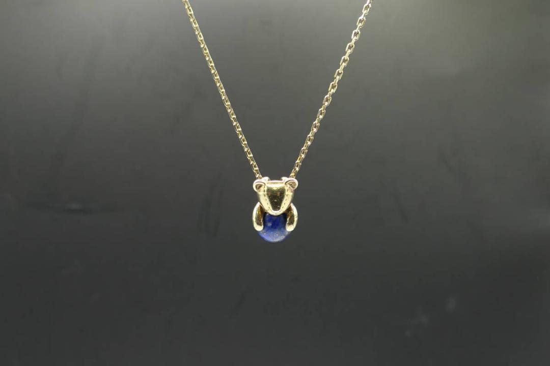 今季ブランド 美品 ジャスティンデイビス プレシャスユー ネックレス ベア シルバー