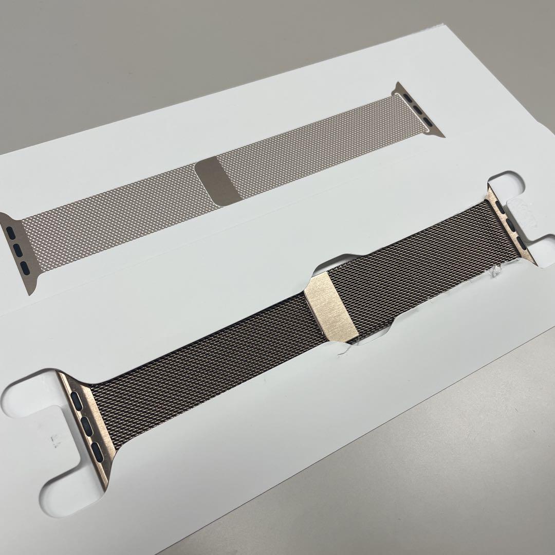 【最新モデル】Apple Watch ゴールド ステンレス ミラネーゼループ