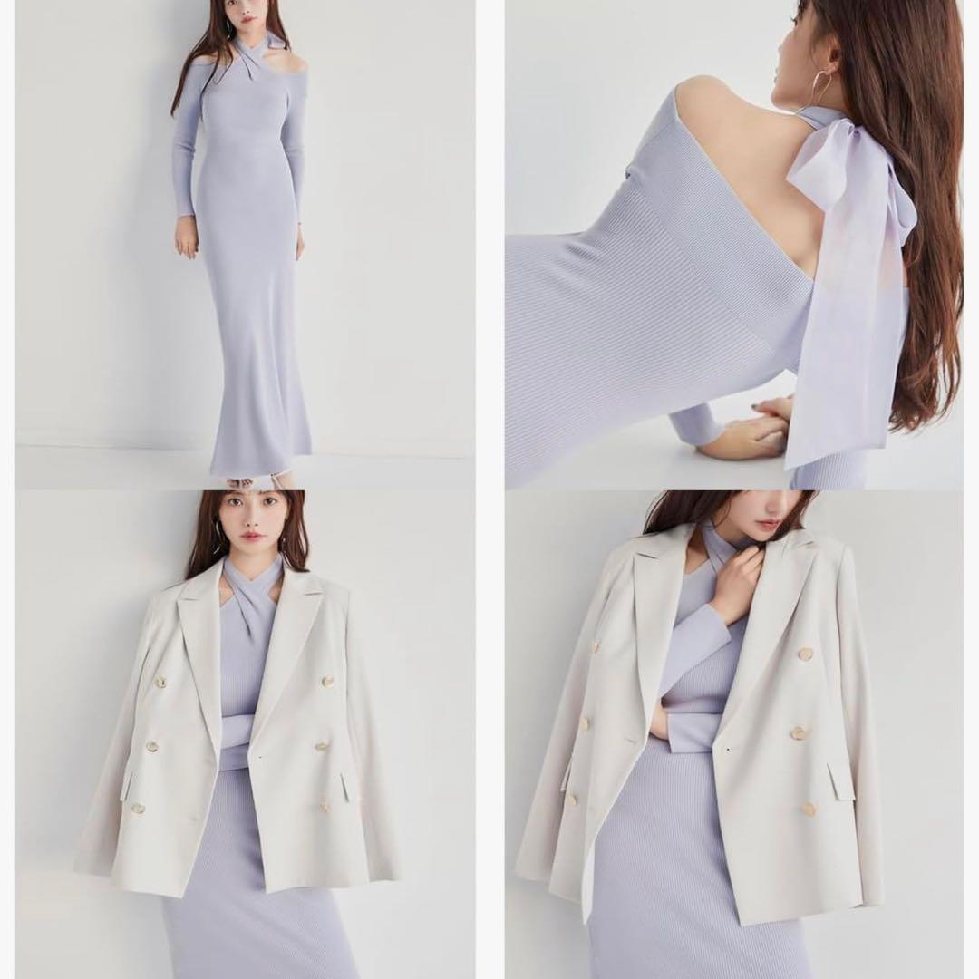 新作もいち早くお手元に！ スナイデル フロントクロスニットワンピ ース 25年モデル SIZE Snidel 送料無料、返品無料。