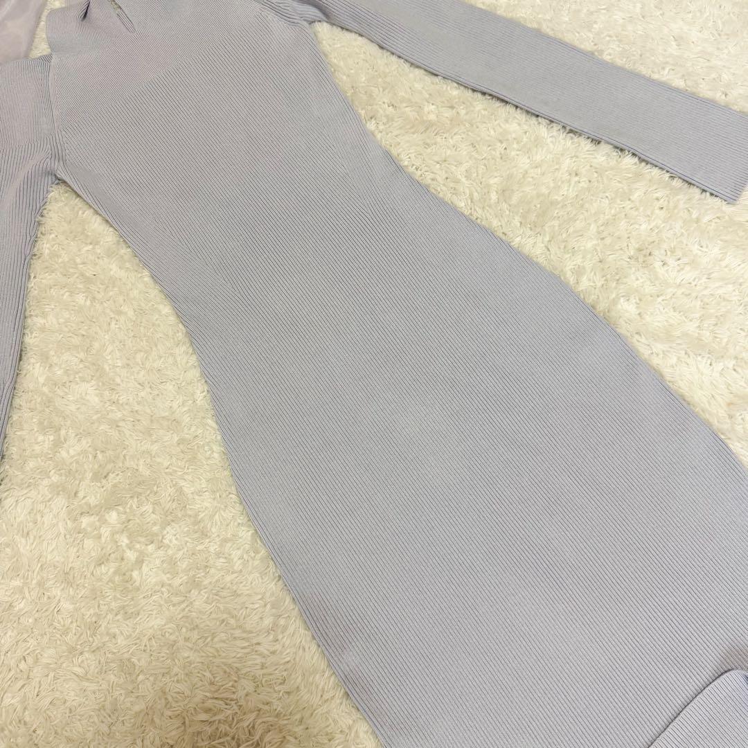 フロントクロスニットワンピ ース