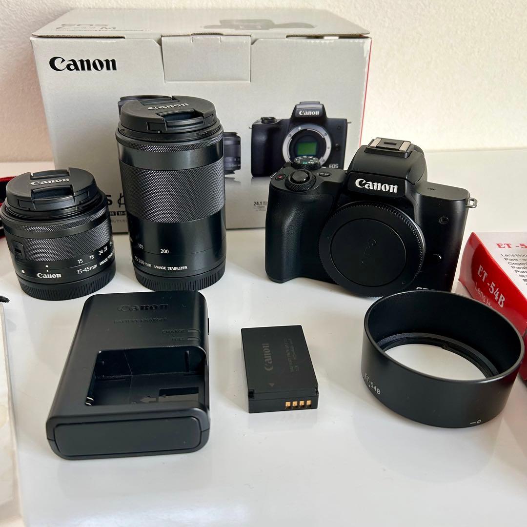 美品】Canon EOS kiss M ダブルレンズセット