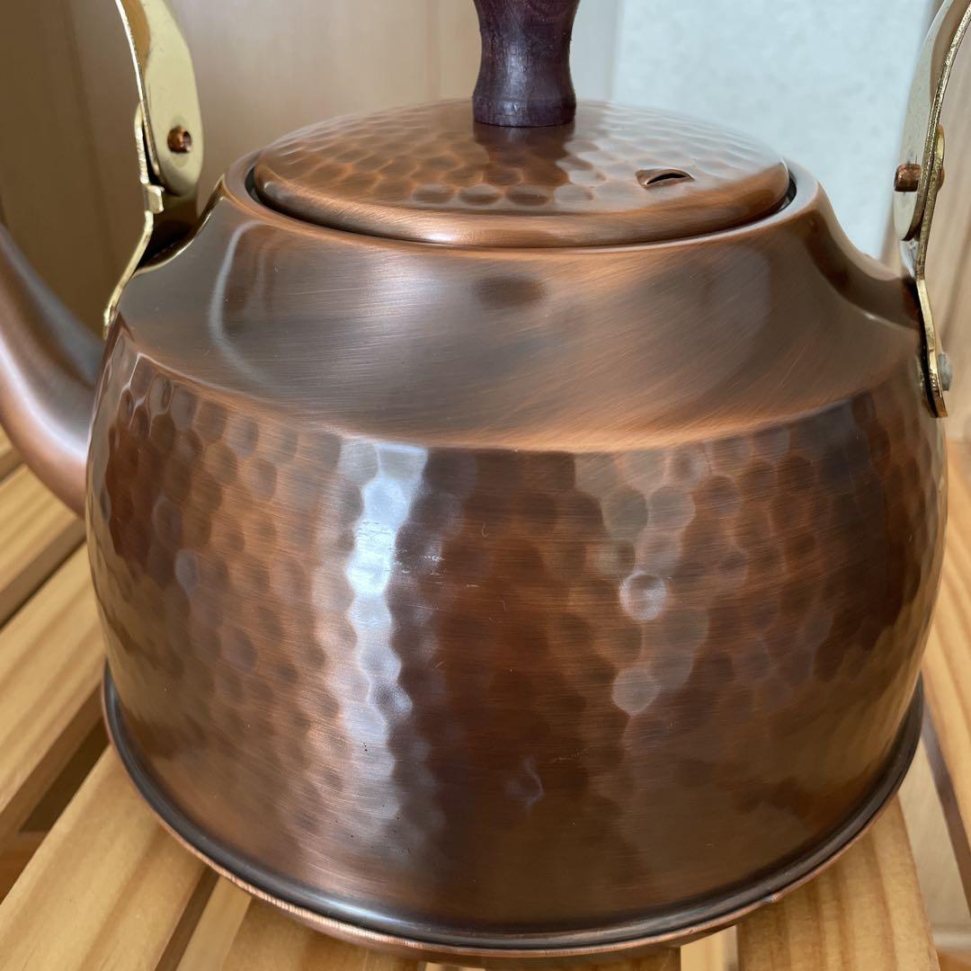 星野器物 銅製ケトル やかん 槌目