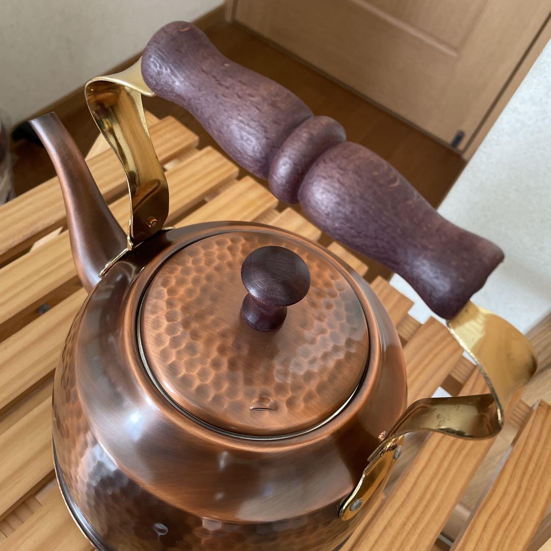 星野器物 銅製ケトル やかん 槌目