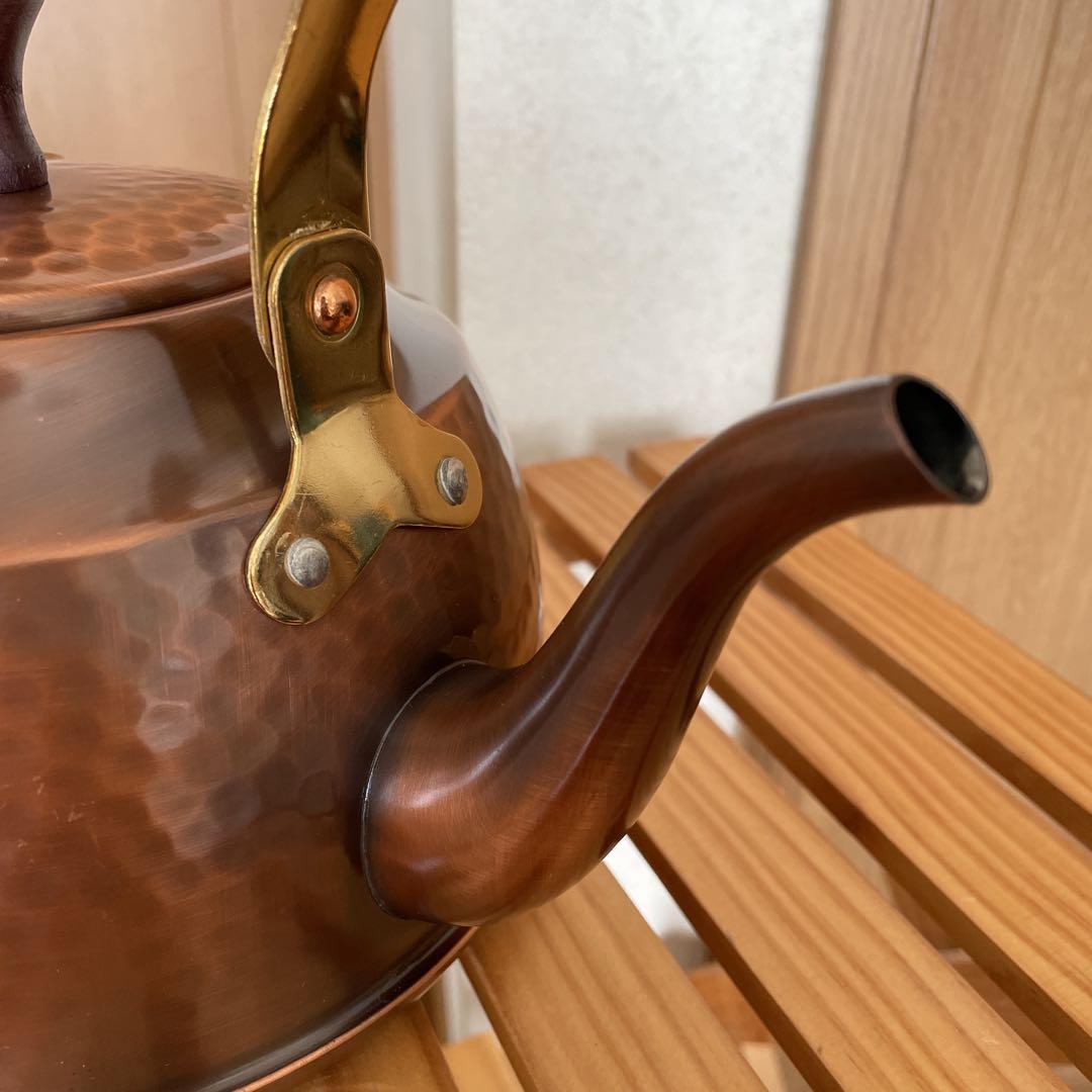 星野器物 銅製ケトル やかん 槌目