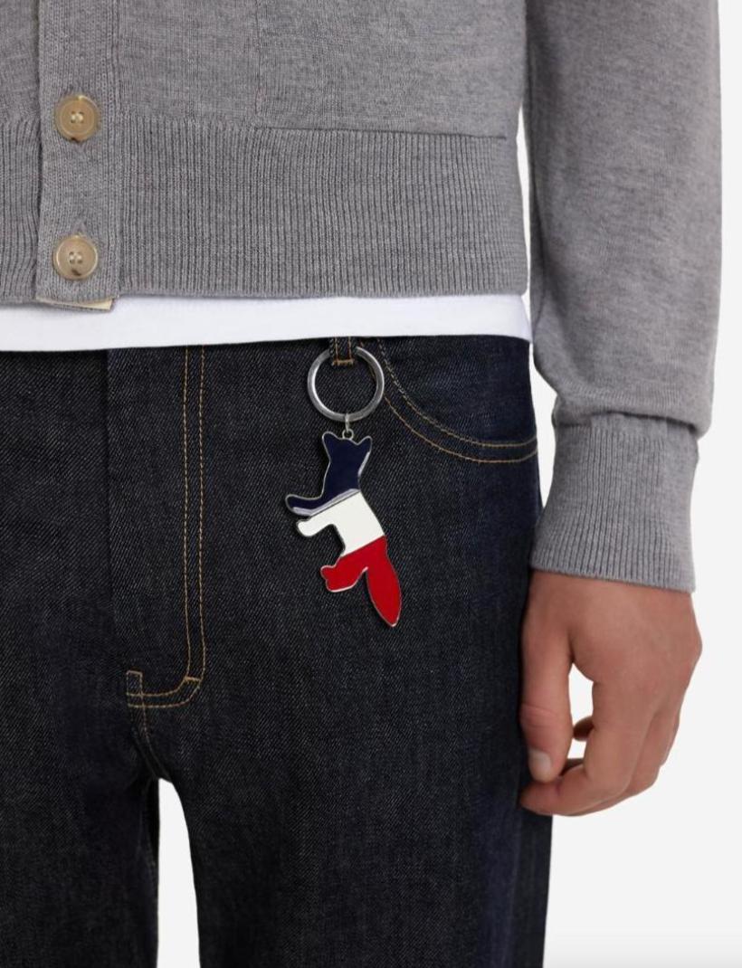 【正規品】Maison Kitsune トリコロール フォックス キーリング